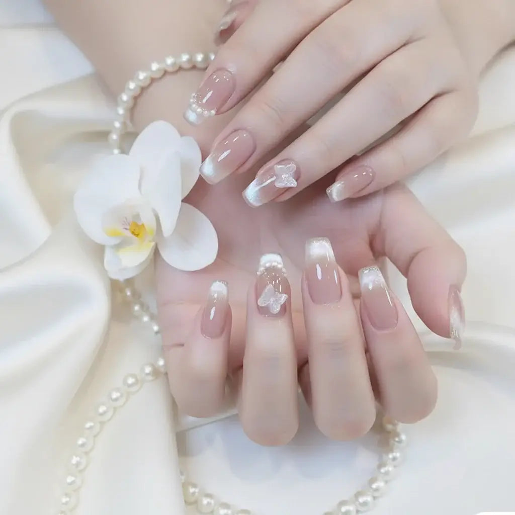 Pink butterfly wedding