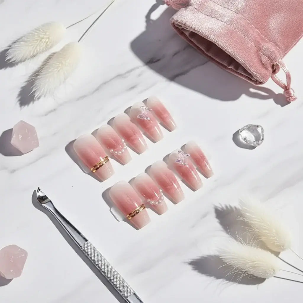 Pink butterfly wedding